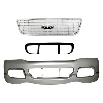 TruParts® - 3-Piece (Front Bumper Cover, Grille, Front Center Bumper Grille) (Standard Line)
