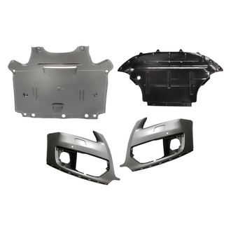 TruParts® - 4-Piece (Front Inner and Outer Bumper Cover, Front and Rear Lower Engine Splash Shield) (Standard Line)