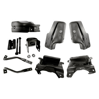 TruParts® - 8-Piece (Front Bumper Support Bracket, Front Bumper Bar Extension Bracket, Front Bumper Cover Brace, Front Bumper Frame Bracket, Front Passenger Side Bumper Extension Reinforcement) (Standard Line)