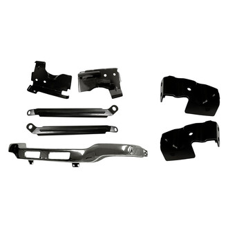 TruParts® - 7-Piece (Front Bumper Face Bar, Front Inner and Outer Bumper Bracket, Front Inner and Outer Bumper Impact Bar Brace, Front Upper Inner and Outer Bumper Support Brace) (Standard Line)