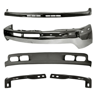TruParts® - 5-Piece (Front Bumper Face Bar, Front Bumper Air Deflector, Front Inner and Outer Bumper Bar Brace, Front Upper Bumper Valance) (Standard Line)