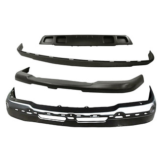 TruParts® - 4-Piece (Front Upper Bumper Cover, Front Bumper Face Bar, Front Lower Bumper Deflector Extension, Front Bumper Air Deflector) (Standard Line)