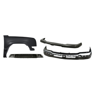 TruParts® - 4-Piece (Front Upper Bumper Cover, Front Passenger Side Fender, Front Bumper Face Bar, Front Bumper Air Deflector) (Standard Line)