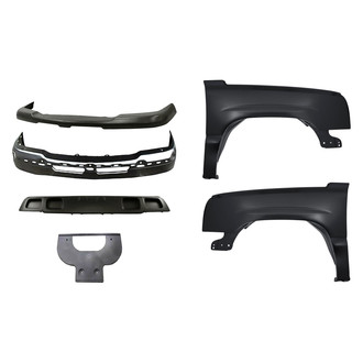 TruParts® - 6-Piece (Front Upper Bumper Cover, Front Driver and Passenger Side Fender, Front Bumper Face Bar, Front Bumper Air Deflector, Front License Plate Bracket w/o Mounting Hardware) (Standard Line)