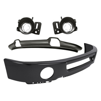 TruParts® - 4-Piece (Front Bumper Face Bar, Front Bumper Spoiler, Front Inner and Outer Fog Light Bracket) (Standard Line)