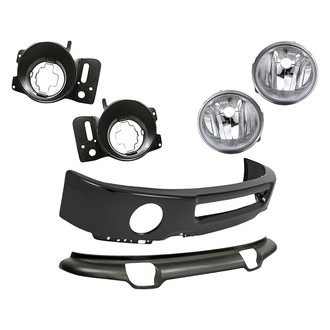 TruParts® - 6-Piece (Front Bumper Face Bar, Front Bumper Spoiler, Driver and Passenger Side Fog Light, Front Inner and Outer Fog Light Bracket) (Standard Line)
