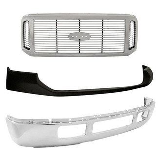 TruParts® - 3-Piece (Front Upper Bumper Cover, Grille, Front Bumper Face Bar) (Standard Line)
