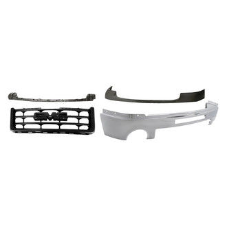 TruParts® - 4-Piece (Front Upper Bumper Cover, Grille, Front Bumper Face Bar, Front Upper Bumper Cover Bracket) (Standard Line)
