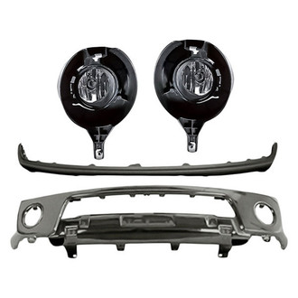 TruParts® - 4-Piece (Front Bumper Face Bar, Driver and Passenger Side Fog Light, Front Upper Bumper Cover) (Standard Line)