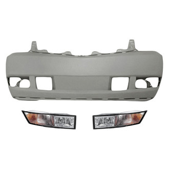 TruParts® - 3-Piece (Front Bumper Cover, Driver and Passenger Side Fog Light) (Standard Line)