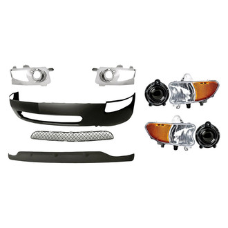TruParts® - 9-Piece (Front Lower Bumper Cover, Front Bumper Valance, Driver and Passenger Side Fog Light, Front Bumper Grille, Driver and Passenger Side DRL/Turn Signal Light, Front Inner and Outer Fog Light Bezel) (Standard Line)