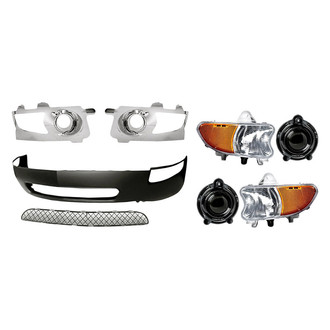 TruParts® - 8-Piece (Front Lower Bumper Cover, Driver and Passenger Side Fog Light, Front Bumper Grille, Driver and Passenger Side DRL/Turn Signal Light, Front Inner and Outer Fog Light Bezel) (Standard Line)