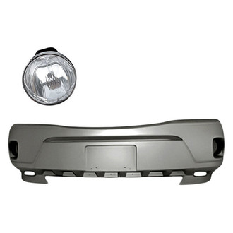 TruParts® - 3-Piece (Front Bumper Cover, Driver and Passenger Side Fog Light) (Standard Line)