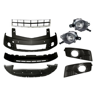 TruParts® - 8-Piece (Front Upper and Lower Bumper Cover, Front Lower Bumper Deflector, Driver and Passenger Side Fog Light, Front Center Bumper Grille, Front Inner and Outer Fog Light Bezel) (Standard Line)