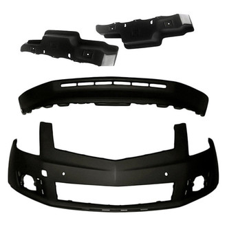 TruParts® - 4-Piece (Front Upper and Lower Bumper Cover, Front Inner and Outer Bumper Cover Bracket) (Standard Line)