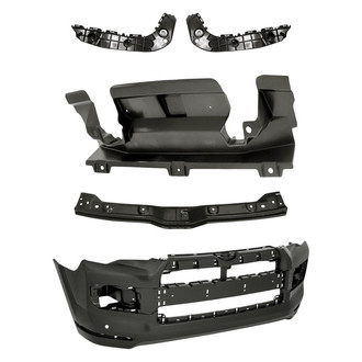 TruParts® - 5-Piece (Front Bumper Cover, Front Lower Bumper Cover Air Shield, Front Upper Inner and Outer Bumper Cover Retainer Bracket, Front Upper Center Bumper Cover Retainer) (Standard Line)