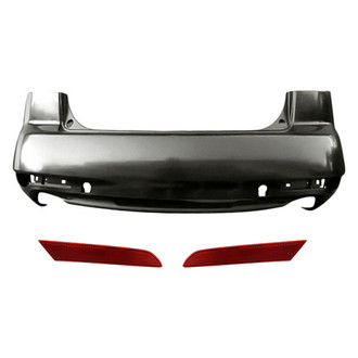 TruParts® - 3-Piece (Rear Bumper Cover, Rear Inner and Outer Bumper Reflector) (Standard Line)