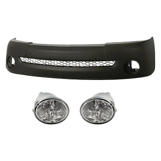 TruParts® - 3-Piece (Front Bumper Cover, Driver and Passenger Side Fog Light) (Standard Line)