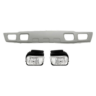 TruParts® - 3-Piece (Front Bumper Air Deflector, Driver and Passenger Side Fog Light) (Standard Line)