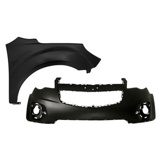 TruParts® - 2-Piece (Front Upper Bumper Cover, Front Passenger Side Fender) (Standard Line)