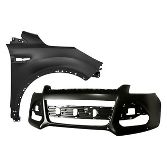 TruParts® - 2-Piece (Front Bumper Cover, Front Passenger Side Fender) (Standard Line)