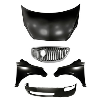 TruParts® - 5-Piece (Front Lower Bumper Cover, Front Driver and Passenger Side Fender, Grille, Hood Panel) (Standard Line)