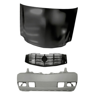 TruParts® - 3-Piece (Front Bumper Cover, Grille, Hood Panel) (Standard Line)