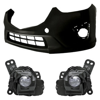 TruParts® - 3-Piece (Front Bumper Cover, Driver and Passenger Side Fog Light) (Standard Line)