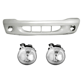 TruParts® - 3-Piece (Front Bumper Cover, Driver and Passenger Side Fog Light) (Standard Line)
