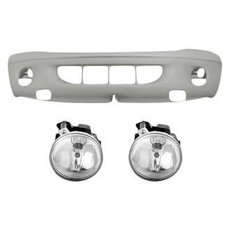 TruParts® - 3-Piece (Front Bumper Cover, Driver and Passenger Side Fog Light) (Standard Line)
