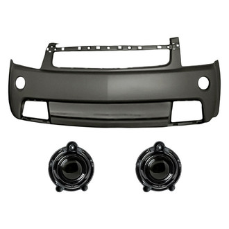TruParts® - 3-Piece (Front Bumper Cover, Driver and Passenger Side Fog Light) (Standard Line)