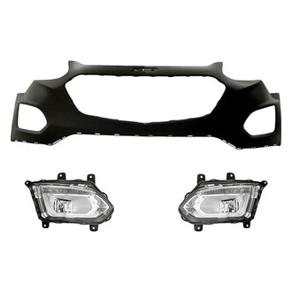 TruParts® - 3-Piece (Front Upper Bumper Cover, Driver and Passenger Side Fog Light) (Standard Line)