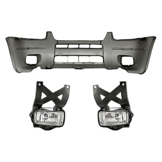 TruParts® - 3-Piece (Front Bumper Cover, Driver and Passenger Side Fog Light) (Standard Line)