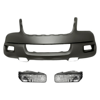 TruParts® - 3-Piece (Front Upper Bumper Cover, Driver and Passenger Side Fog Light) (Standard Line)