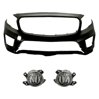 TruParts® - 3-Piece (Front Bumper Cover, Driver and Passenger Side Fog Light) (Standard Line)