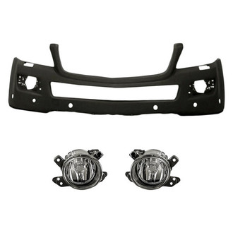 TruParts® - 3-Piece (Front Bumper Cover, Driver and Passenger Side Fog Light) (Standard Line)