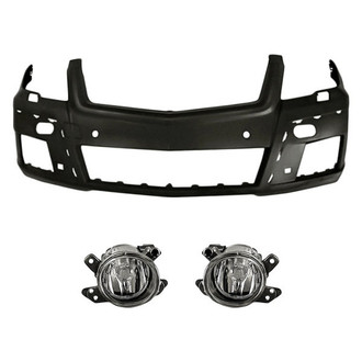 TruParts® - 3-Piece (Front Bumper Cover, Driver and Passenger Side Fog Light) (Standard Line)