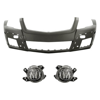 TruParts® - 3-Piece (Front Bumper Cover, Driver and Passenger Side Fog Light) (Standard Line)