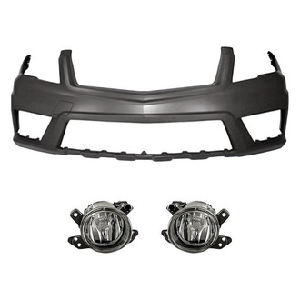 TruParts® - 3-Piece (Front Bumper Cover, Driver and Passenger Side Fog Light) (Standard Line)