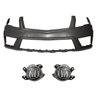 TruParts® - 3-Piece (Front Bumper Cover, Driver and Passenger Side Fog Light) (Standard Line)