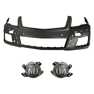 TruParts® - 3-Piece (Front Bumper Cover, Driver and Passenger Side Fog Light) (Standard Line)