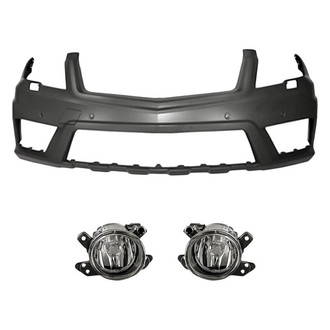 TruParts® - 3-Piece (Front Bumper Cover, Driver and Passenger Side Fog Light) (Standard Line)