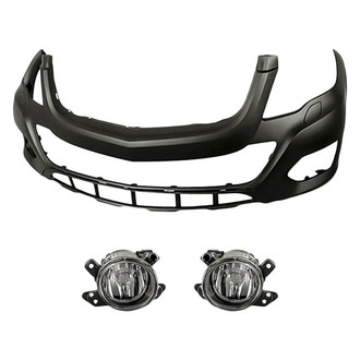 TruParts® - 3-Piece (Front Bumper Cover, Driver and Passenger Side Fog Light) (Standard Line)