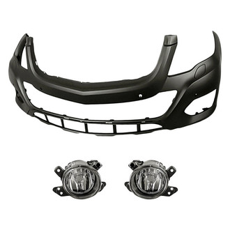 TruParts® - 3-Piece (Front Bumper Cover, Driver and Passenger Side Fog Light) (Standard Line)