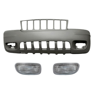 TruParts® - 3-Piece (Front Bumper Cover, Driver and Passenger Side Fog Light) (Standard Line)