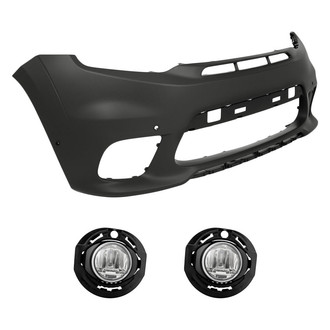 TruParts® - 3-Piece (Front Bumper Cover, Driver and Passenger Side Fog Light) (Standard Line)