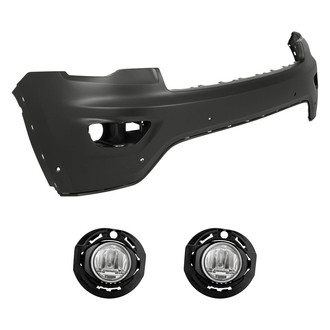 TruParts® - 3-Piece (Front Upper Bumper Cover, Driver and Passenger Side Fog Light) (Standard Line)