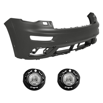 TruParts® - 3-Piece (Front Upper Bumper Cover, Driver and Passenger Side Fog Light) (Standard Line)
