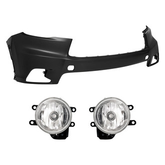 TruParts® - 3-Piece (Front Upper Bumper Cover, Driver and Passenger Side Fog Light) (CAPA Certified)