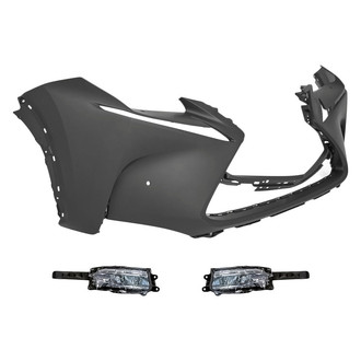 TruParts® - 3-Piece (Front Bumper Cover, Driver and Passenger Side Fog Light) (Standard Line)